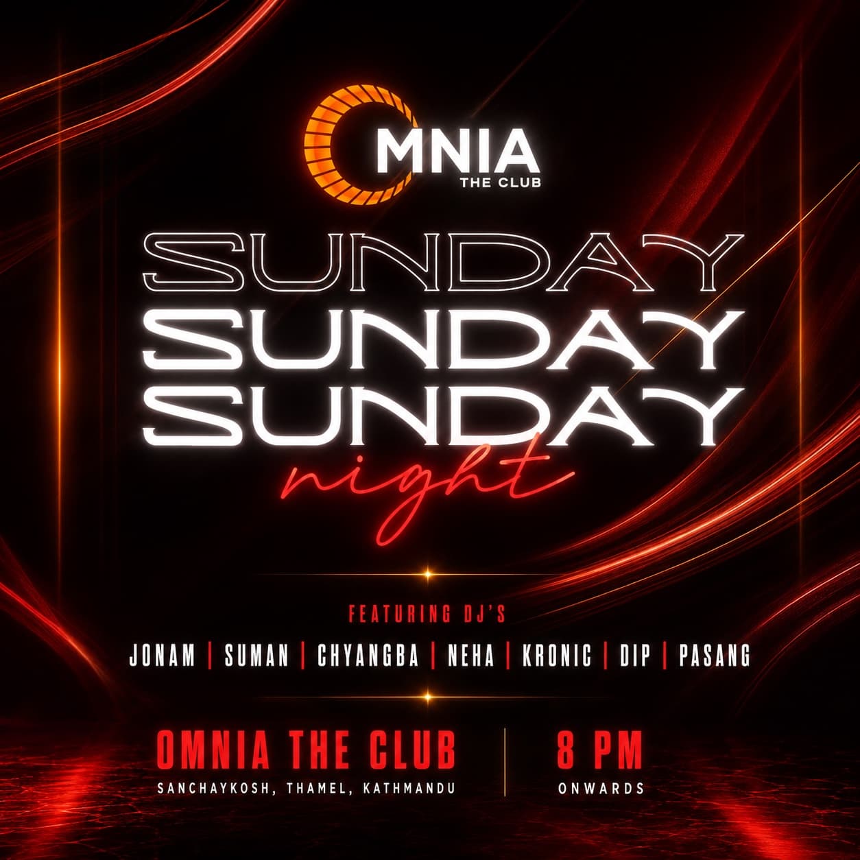 Sunday Night at OMNIA The Club